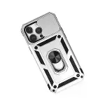 İphone 14 Pro Kılıf Pars Lens Yüzüklü Silikon - Gümüş-2