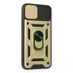 İphone 11 Pro Kılıf Pars Lens Yüzüklü Silikon - Gold-2