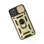 İphone 11 Pro Kılıf Pars Lens Yüzüklü Silikon - Gold-3