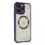 İphone 13 Pro Kılıf Prag Magneticsafe Kapak - Derin Mor-2