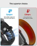 Apple Watch 46mm Seri 11/10 ile Uyumlu Kılıf & Kordon Kayış Liquid Air Pro Matte Black - ACS09317-3