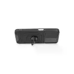 Samsung Galaxy M14 5g Kılıf Pars Lens Yüzüklü Silikon - Siyah-3