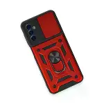 Samsung Galaxy M14 5g Kılıf Pars Lens Yüzüklü Silikon - Kırmızı-4