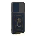 Samsung Galaxy M14 5g Kılıf Pars Lens Yüzüklü Silikon - Lacivert-2