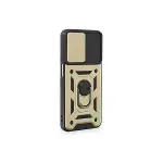 Samsung Galaxy M14 5g Kılıf Pars Lens Yüzüklü Silikon - Gold-2