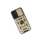 Samsung Galaxy M14 5g Kılıf Pars Lens Yüzüklü Silikon - Gold-4