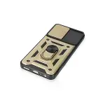 Samsung Galaxy M14 5g Kılıf Pars Lens Yüzüklü Silikon - Gold-5