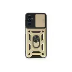 Samsung Galaxy M14 5g Kılıf Pars Lens Yüzüklü Silikon - Gold-1