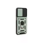 Samsung Galaxy M14 5g Kılıf Pars Lens Yüzüklü Silikon - Yeşil-2