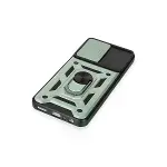 Samsung Galaxy M14 5g Kılıf Pars Lens Yüzüklü Silikon - Yeşil-5