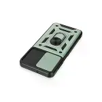 Samsung Galaxy M14 5g Kılıf Pars Lens Yüzüklü Silikon - Yeşil-6