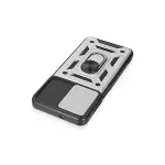 Samsung Galaxy M14 5g Kılıf Pars Lens Yüzüklü Silikon - Gümüş-6