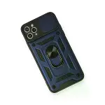 İphone 11 Pro Max Kılıf Pars Lens Yüzüklü Silikon - Lacivert-3