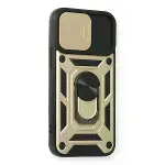 İphone 12 Mini Kılıf Pars Lens Yüzüklü Silikon - Gold-2
