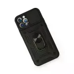 İphone 12 Pro Kılıf Pars Lens Yüzüklü Silikon - Siyah-3