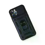 İphone 12 Pro Kılıf Pars Lens Yüzüklü Silikon - Lacivert-3