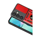 Samsung Galaxy S26 Pars Lens Yüzüklü Silikon - Kırmızı-2