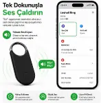 Denshi Loshall Ring Apple Bul (Find My) Uyumlu Akıllı Takip Cihazı | Anahtar, Çanta, Valiz ve Evcil-2