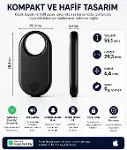 Denshi Loshall Ring Apple Bul (Find My) Uyumlu Akıllı Takip Cihazı | Anahtar, Çanta, Valiz ve Evcil-7