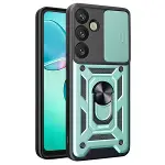 Samsung Galaxy S26 Plus Pars Lens Yüzüklü Silikon - Yeşil-1
