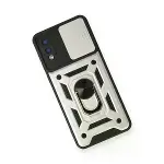 Samsung Galaxy A02 Kılıf Pars Lens Yüzüklü Silikon - Gümüş-2