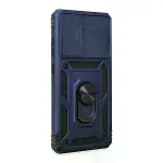 Samsung Galaxy A72 Kılıf Pars Lens Yüzüklü Silikon - Lacivert-2