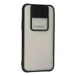 Samsung Galaxy J7 Kılıf Palm Buzlu Kamera Sürgülü Silikon - Siyah-2
