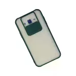 Samsung Galaxy J7 Kılıf Palm Buzlu Kamera Sürgülü Silikon - Yeşil-3