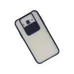 Samsung Galaxy J7 Kılıf Palm Buzlu Kamera Sürgülü Silikon - Lacivert-3