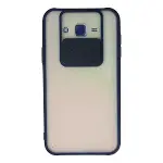 Samsung Galaxy J7 Kılıf Palm Buzlu Kamera Sürgülü Silikon - Lacivert-1