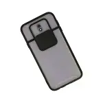 Samsung Galaxy J7 Pro / J730 Kılıf Palm Buzlu Kamera Sürgülü Silikon - Siyah-2