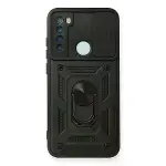 Xiaomi Redmi Note 8 Kılıf Pars Lens Yüzüklü Silikon - Siyah-1