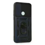 Xiaomi Redmi Note 8 Kılıf Pars Lens Yüzüklü Silikon - Lacivert-2