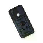 Xiaomi Redmi Note 8 Kılıf Pars Lens Yüzüklü Silikon - Lacivert-3