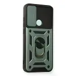 Xiaomi Redmi Note 8 Kılıf Pars Lens Yüzüklü Silikon - Yeşil-2