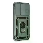 Xiaomi Redmi Note 8 Pro Kılıf Pars Lens Yüzüklü Silikon - Yeşil-2