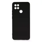 Oppo A15 Kılıf Nano İçi Kadife Silikon - Siyah-1