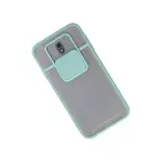 Samsung Galaxy J7 Pro / J730 Kılıf Palm Buzlu Kamera Sürgülü Silikon - Turkuaz-2