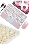 Bluetooth Touchpad Klavye 10.9 inch Kablosuz Wifi Q Klavye Slim-4