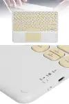 Bluetooth Touchpad Klavye 10.9 inch Kablosuz Wifi Q Klavye Slim-5