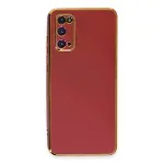 Samsung Galaxy S20 Kılıf Volet Silikon - Kırmızı-1