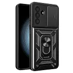 Galaxy A37 5g Pars Lens Yüzüklü Silikon - Siyah-1