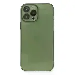 İphone 13 Pro Kılıf Fly Lens Silikon - Yeşil-1
