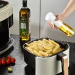 Sprey Yağdanlık Cam Şişe Yağ Püskürtücü 225 ml Airfryer Kızartma Izgara Salata İçin Yağlık-5