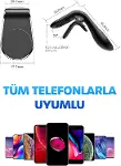 Havalandırma Araç İçi Mıknatıslı Telefon Tutucu Kancalı Araba Telefon Tutacağı L Tip-3