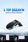Havalandırma Araç İçi Mıknatıslı Telefon Tutucu Kancalı Araba Telefon Tutacağı L Tip-4