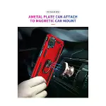 Samsung Galaxy A22 Kılıf Sofya Yüzüklü Silikon Kapak - Kırmızı-6