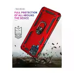Samsung Galaxy A22 Kılıf Sofya Yüzüklü Silikon Kapak - Kırmızı-7