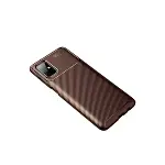 Samsung Galaxy M51 Kılıf Auto Focus Karbon Kapak - Kahverengi-2
