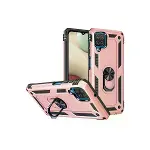Samsung Galaxy A22 Kılıf Sofya Yüzüklü Silikon Kapak - Rose-2